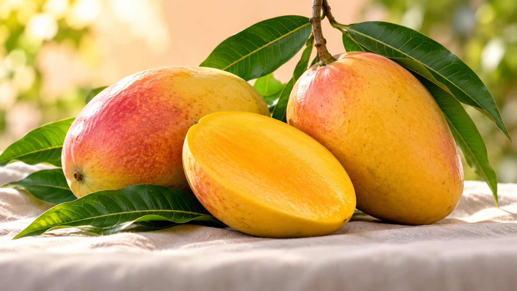 Decorative mango crop illustration
